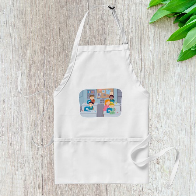 Kids Sewing Class Fun Crafting and Learning  Standard Apron (Creator Uploaded)
