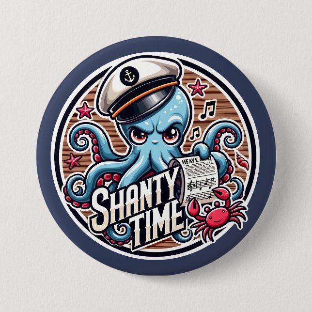Kids Shanty Time 7.5 Cm Round Badge (Front)