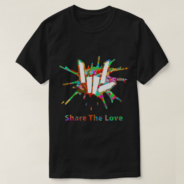 Kids Share love merch for Kids and young T-Shirt (Design Front)
