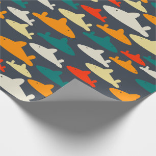 Kids Shark Pattern Wrapping Paper