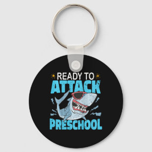 Kids Shark Ready To Attack Preschool Kids First Da Key Ring