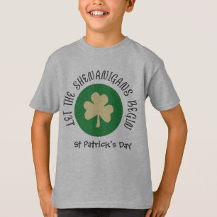 Kids Shenanigans St Patricks Day T-Shirt