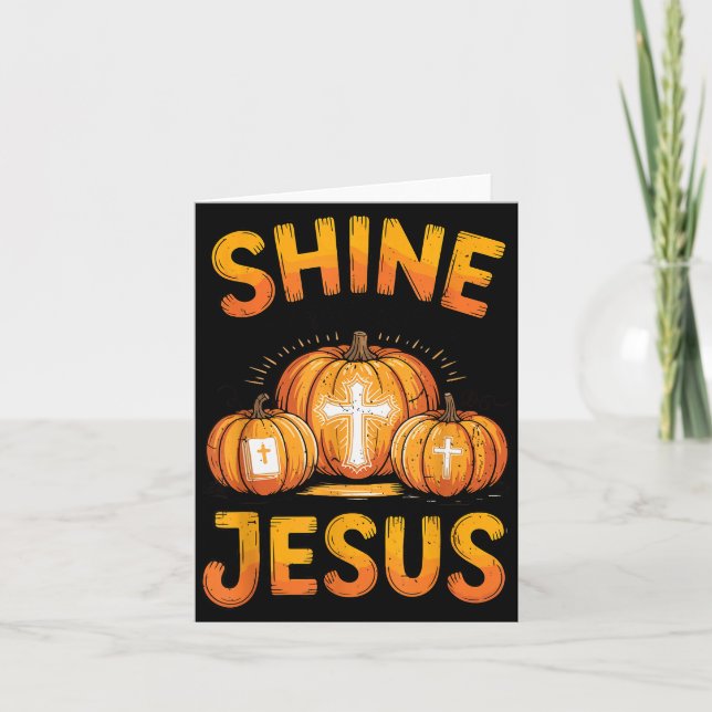 Kids Shine With The Light Of Jesus Funny Christian Card (Front)