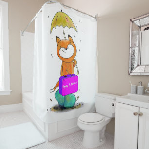 Kids Shower Curtain Spay & Neuter Cats Felines