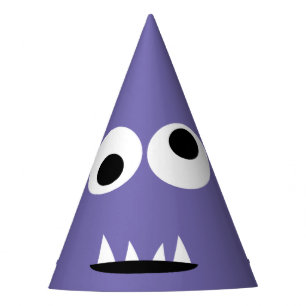 Kids Silly Monster Face Monsters Party Purple Cute Hat