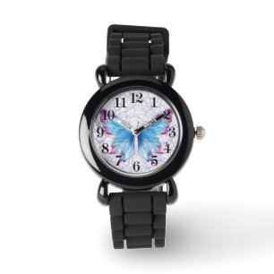 kids silver glitter watch