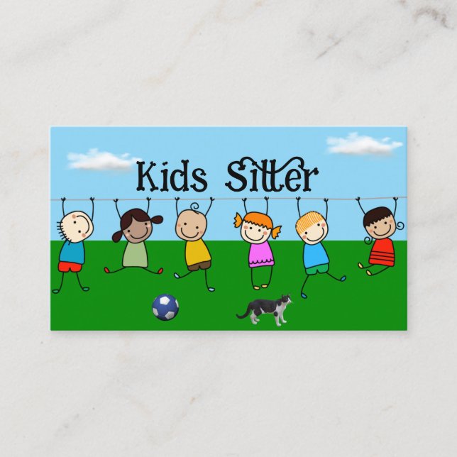 Kids sitter Business Card (Front)