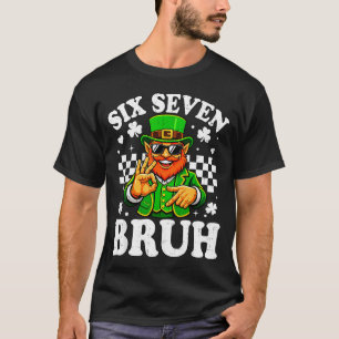 Kids six seven bruh st patricks day 6 7 meme 67 T-Shirt