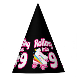 Kids Skate Party - 9th Birthday - Roller Skating Party Hat