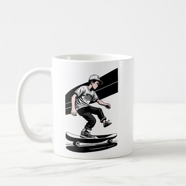 Kid's Skateboarder Mug (Left)