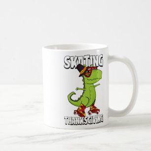 Kids Skating Thanksgiving Day Cool Roller Skate T- Coffee Mug