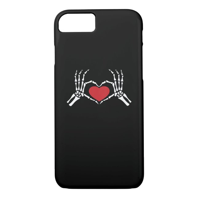 Kids Skeleton Hand Heart Valentines Day Cool Class Case-Mate iPhone Case (Back)