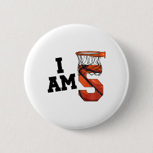 Kids Sketll 5th Birthday Boy Five Year Old Sketll 6 Cm Round Badge