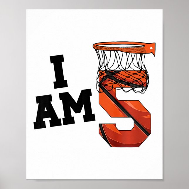 Kids Sketll 5th Birthday Boy Five Year Old Sketll  Poster (Front)