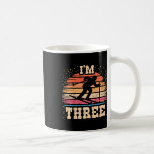 Kids Skiing 3 Year Old Birthday Boy Girl 3rd Ski B Coffee Mug