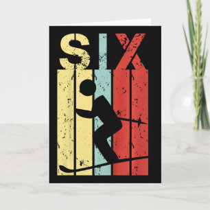 Kids Skiing 6 Birthday Boy Girl Ski 6 Year Old Card