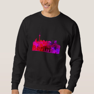 Kids Skyline Berlin Germany Capital Watercolour Lo Sweatshirt
