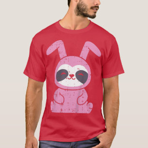 Kids Sloth Bunny Costume Easter Day Cute Animal Bo T-Shirt