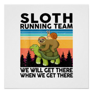 Kids Sloth T-Shirt Poster