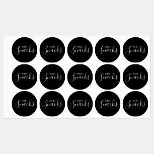 Kids Snacks Pantry Labels