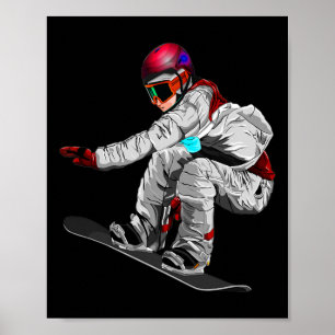 Kids Snowboard Novelty Winter Snowboarding Youth M Poster