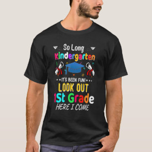 Kids So Long Kindergarten 1st Grade Here I Come Gr T-Shirt