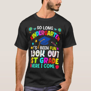 Kids So Long Kindergarten Graduation 1St Grade Her T-Shirt
