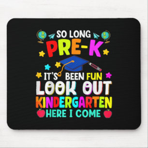 Kids So Long Pre-k Graduation Kindergarten Here I Mouse Mat