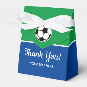 Kid's soccer ball sport custom Birthday thank you Favour Box