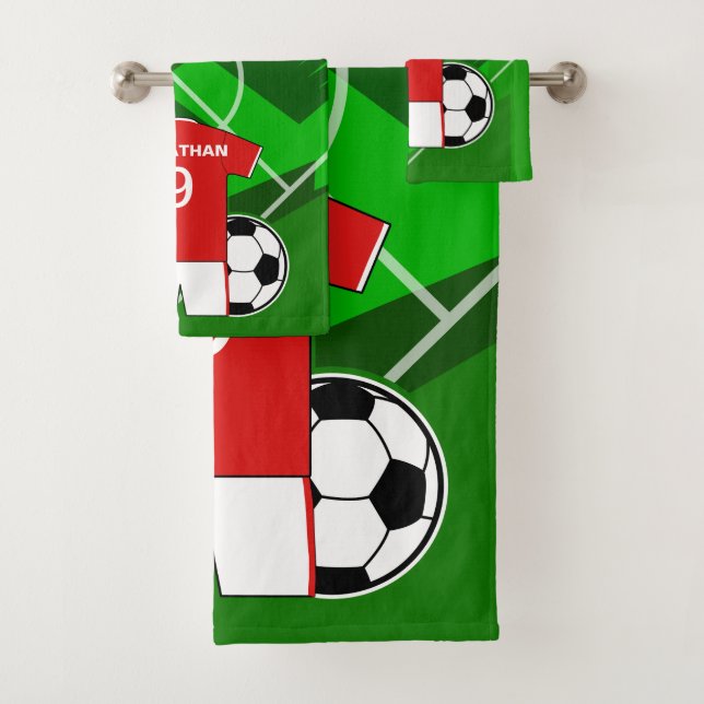 Kids soccer Bedroom Collection 1 Bath Towel Set (Insitu)