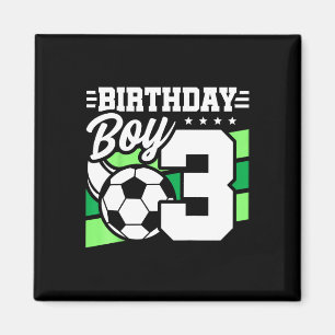 Kids Soccer Birthday Party - 3 Year Old Boy - 3rd Magnet