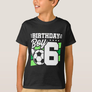 Kids Soccer Birthday Party - 6 Year Old Boy - 6th  T-Shirt