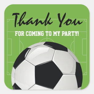 Football Thank You Stickers Labels Zazzle Uk