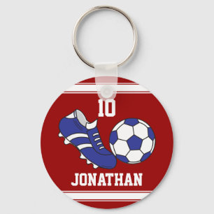 Kids soccer key ring