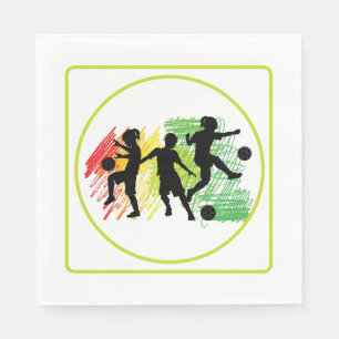 Kids Soccer Party  Napkin