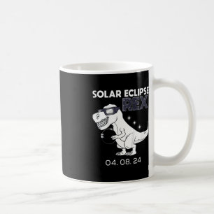 Kids Solar Eclipse T Rex 04.08.2024 Dino Fun Toddl Coffee Mug