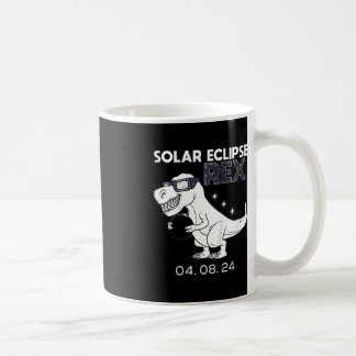 Kids Solar Eclipse T Rex 04.08.2024 Dino Fun Toddl Coffee Mug