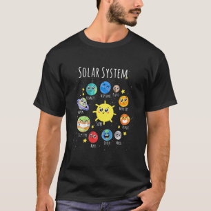 Kids Solar Planets System Science Space Toddler St T-Shirt