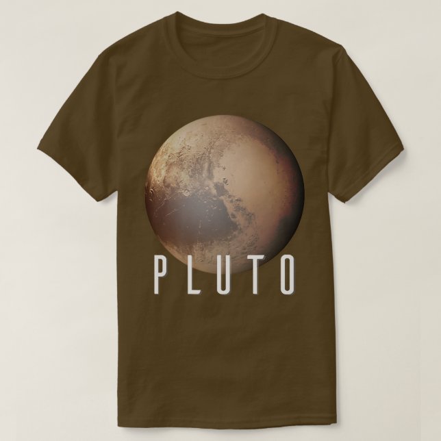 Kids Solar System Planet Pluto- Kids Space Science T-Shirt (Design Front)