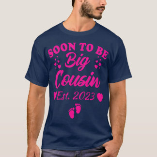 Kids Soon To Be Big Cousin 2023 Pregnancy Announce T-Shirt