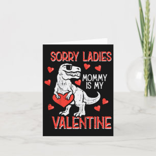 Kids Sorry Ladies Mummy Valentine Dino Trex Boy Ki Card