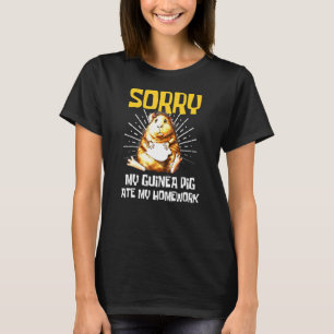 Kids Sorry My Guinea Pig Ate My Homework Kids Scho T-Shirt