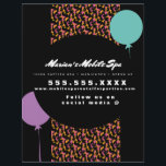 Kids Spa Bus Party Rental Animal Print  Business  Flyer<br><div class="desc">Mobile Spa Business Flyers for Promotional Events</div>