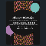 Kids Spa Bus Party Rental Animal Print  Business  Flyer<br><div class="desc">Mobile Spa Business Flyers for Promotional Events</div>