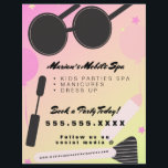 Kids Spa Bus Party Rental Gradient Flyer<br><div class="desc">Mobile Spa Business Flyers for Promotional Events</div>