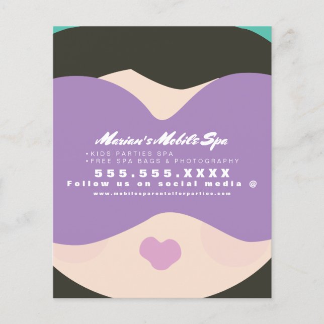 Kids Spa Business Party Rentals  Flyer (Front)