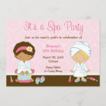 Kids Spa Party Invitation<br><div class="desc">Spa themed party invite Can be customised front & back</div>