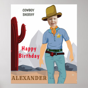 Kids Special Sheriff Cowboy Original ADD Photo Poster
