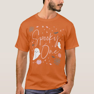 Kids Spooky One Baby Girl 1st First Birthday Pink T-Shirt