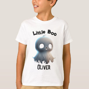 Kid's Spooky Style with 'Little Boo' Baby Ghost T-Shirt